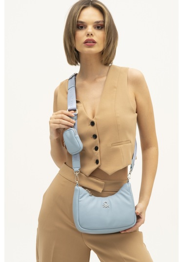 Benetton Bnt 1271 Çapraz Çanta Std / Mavi Mavi