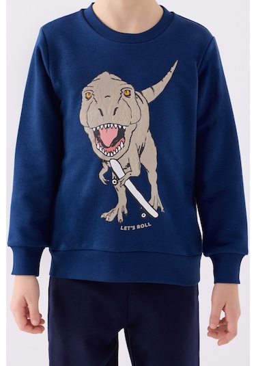 Rolypoly Erkek Çocuk Eşofman Takımı Rp3430 Koyu İndigo Koyu İndigo