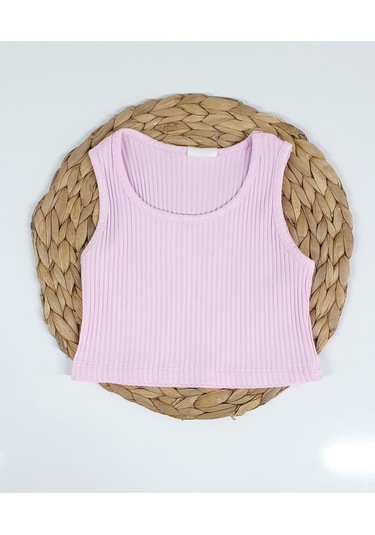 Kız Çocuk Crop Pembe