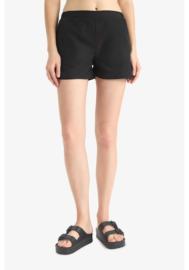 Defacto Regular Fit Deniz Şortu-fall İn Love T5639az25smbk27 Siyah