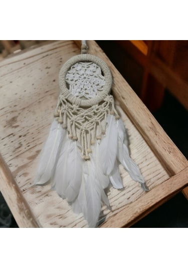 Rüya Kovan Dream Catcher Beyaz Kuş Tüylü Diğer