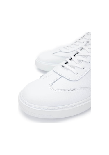 Tamer Tanca Erkek Hakiki Deri Beyaz Sneakers & Spor Ayakkabı 352 22350 Erk Ayk Y25 Beyaz Fltr Beyaz