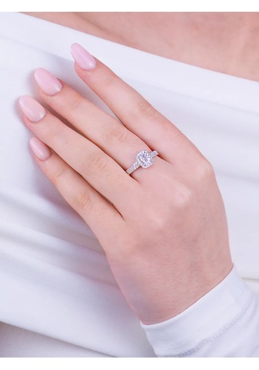 Torgovyj Dom Uvelir Holding Büyük Taşlı Büyük Yol Yüzüğü Gümüş 925 391560679 Gümüş