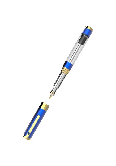 Diplomat Nexus Demo Mavi-altın Dolma Kalem - M Uç D40551015 Altın