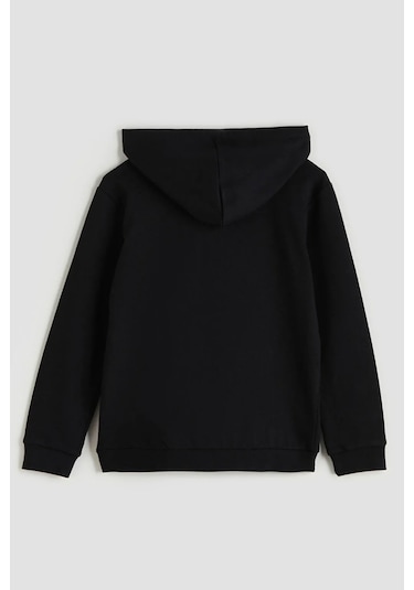 Giyicem G2025-3 Basic Fermuarlı Kapüşonlu Unisex Okul Sweatshirt - Siyah