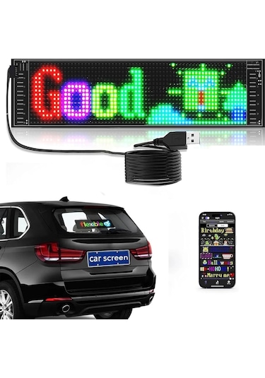 Akıllı Led Ekran Paneli Uygulama Kontrollü Yazı Animasyon Gösterimi