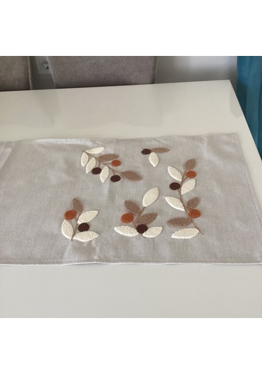 Punch İşlemeli Yaprak Desenli Dekoratif Kırlent Kılıfı Takım Karışık/Çok Renkli