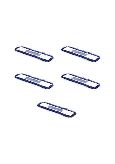 Cod-ex Orlon Nemli Palet Tablet Toz Toplama Statik Mop Mavi 5'li 50 CM