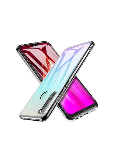 Xiaomi Redmi Note 8 Kılıf Şeffaf Silikon Tam Koruma Hibrit