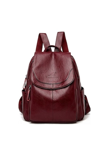 Yulong Kadın Modaya Uygun Ve Çok Yönlü Hakiki Deri Dokulu Sırt Diğer