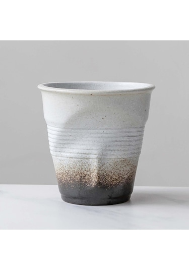 Suntek Magideal Düzensiz Kahve Kupa İçme Bardağı 6.7 Oz Çay Beyaz