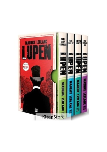 Arsen Lupen-Kutulu Siyah Set 4 Kitap Takım / Maurice Leblanc