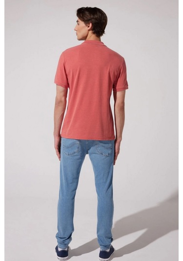 Lee Polo Yaka Tshirt Kırmızı Erkek Kısa Kol T-shirt 000000000101982725