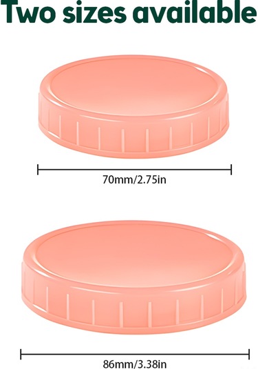 Geeksen 86mm Beyaz Pp Depolama Kapak, Silikon O-ringi İle Su Geçirmez Leakproof, 3.4 İnç Mason Kavanozları İçin Yeniden Kullanılabilir Mermer Kavanoz Kapağı Beyaz