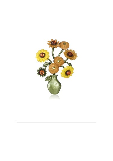 Especailly For You Van Gogh Güneşi Kadın Broş Van Gogh Güneşi İle Kadıbroş 191575013 Gri