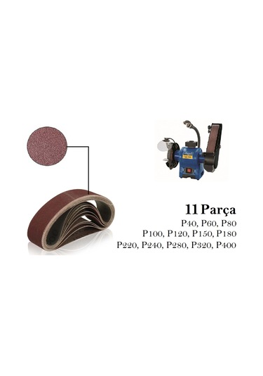 Venoa Scheppach Bgs700 Uyumlu Bant Zımpara Kağıdı 11 Parça