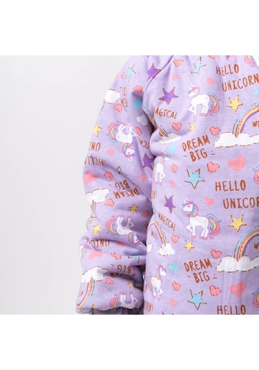 Candar Unicorn Çocuk Uyku Tulumu Mor