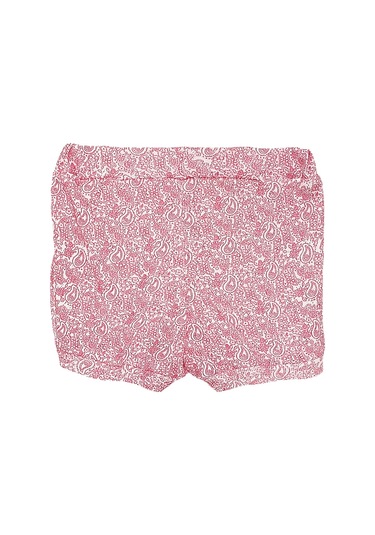 S-Mall Bibaby Pink Flowers Şortlu Jakarlı Bebek Takımı - 2 Li - Pembe