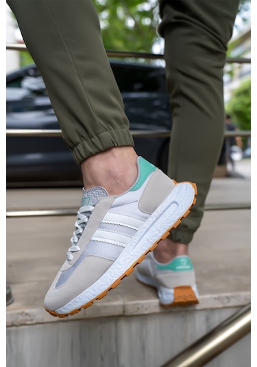 Bartrobel Erkek Günlük Sneaker Gri Su Yeşili Gri - Su Yeşili