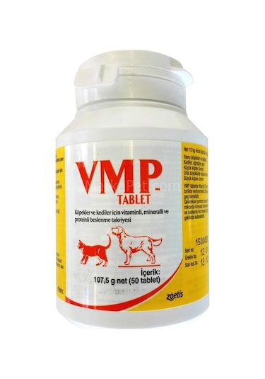 Zoetis Vmp Kedi Vitamin Mineral Protein Tableti 50'li