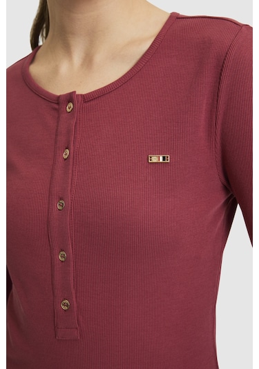 U.S. Polo Assn. U.s. Polo Assn. Kadın Vişne Tişört 50323456-vr223