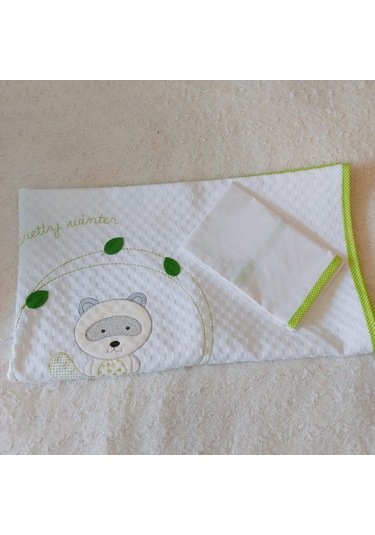Pamuk Koala Desenli Bebek Pike & Yastık Başı 120 x 140 CM 