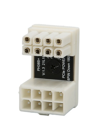 Tenfowee Gpu Pcıe Bağlayıcı 180 Derece, Beyaz 8pın Döndürücü, Abs Kasa, Çift Taraflı Snap, Kablo Düzeni Güzelleştirici, Sabit Besleme Ph38bw