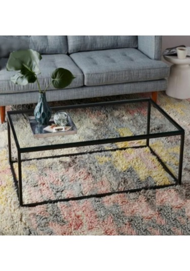 Zion Siyah Metal Orta Sehpa