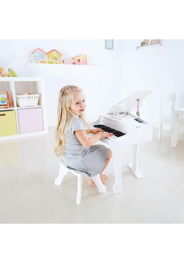 Hape Deluxe Grand Elektronik Piyano - Beyaz