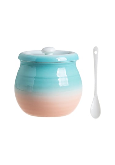 Suntek Mutfak Teneke Kutu 680ml Multiuse Seramik Yeşil