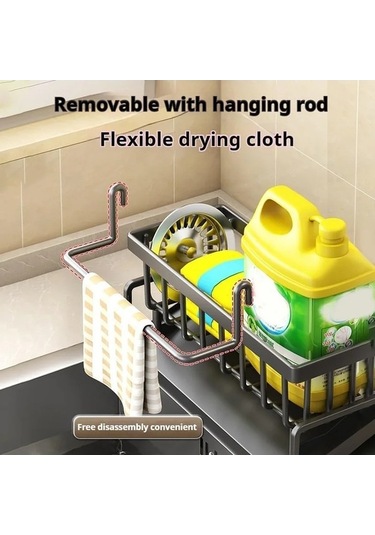 Maoyaya Mutfak Drenaj Sünger Raf Ev Lavabo Bez Sepeti Çok Renkli Bulaşık Çok Renkli Çok Renkli