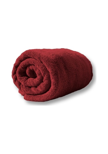 1 Tane Büyük Boy Pamuklu 50x90cm, Fitness Havlusu , Spor Havlusu , Kuaför Havlusu Kırmızı