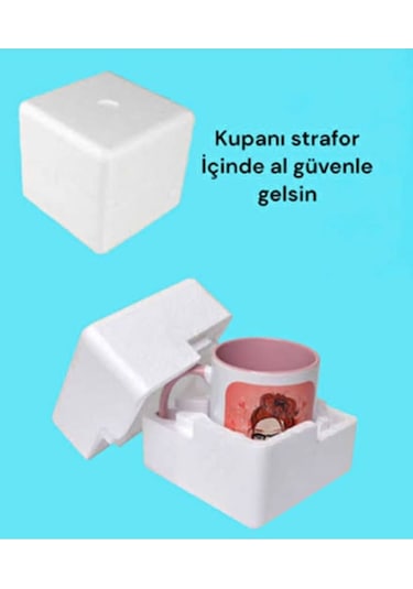 Kupa Bardak Kutusu Koruyucu Strafor Kupa Alırken Strafor Da Al Kırılmasını Önle Beyaz