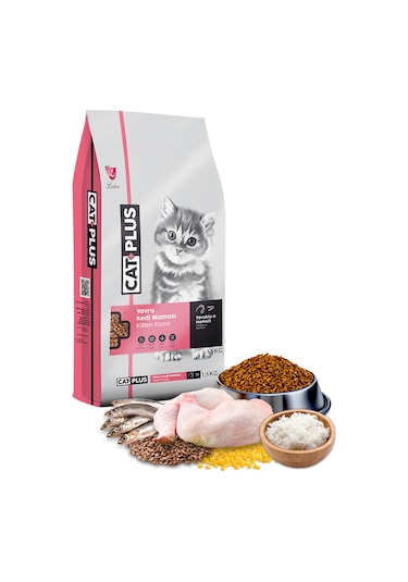 Catplus Tavuklu Hamsili Yavru Kedi Maması 1500 G