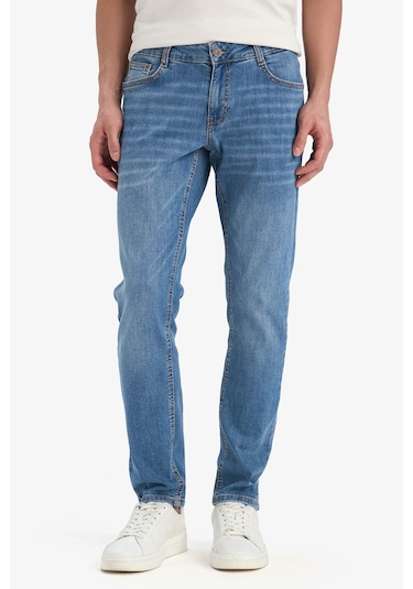 DeFacto Carlo Skinny Fit Ekstra Dar Kalıp Normal Bel Ekstra Dar Paça Jean Pantolon E2743AX25SPNM28