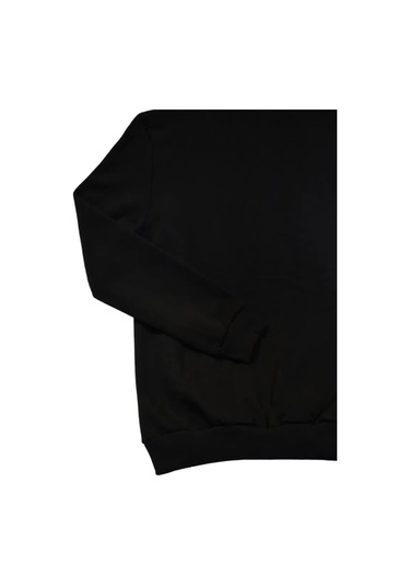 Erkek Siyah Üç İplik Sweatshirt Siyah