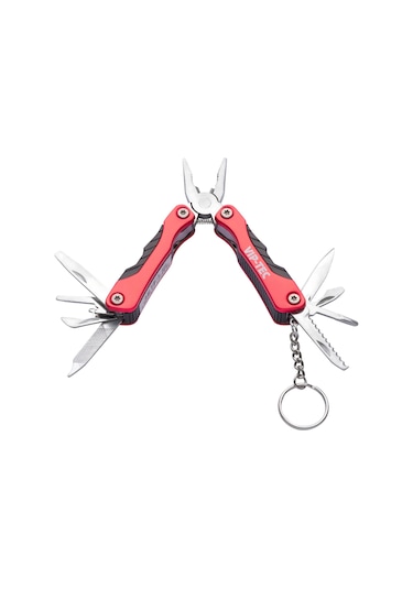 Vip-tec Vt875191 9 Parça Multi Fonksiyonel Mini Çakı/pense Seti Kırmızı