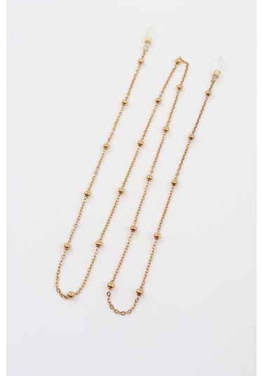 Çelik Gold Renk. Gözlük Zinciri. Özel Tasarım Steel. Gözlük İpi. Gözlük Askısı. Unisex Gold