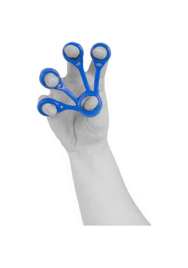 Finger Silikon El Parmak Egzersiz Aparatı Mavi