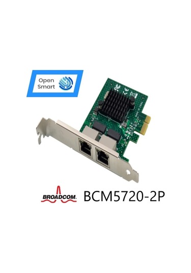 Open Smart 2 Port Broadcom BCM5720-2P Ethernet Kart - OPS7287BCM