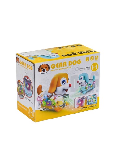 599-29 Şeffaf Sesli Yürüyen Köpek -prestij Oyuncak