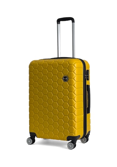 Reymond Luggage Altıgen Abs Seyahat Valizi, Orta Boy Pudra