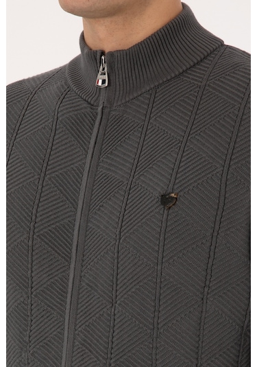 U.s. Polo Assn. Erkek Gri Hırka Triko 50315024-vr024 Grı