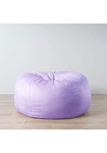 Good Night 12 Renk Gök Kuşağı Puf Armut Koltuk 100x100x50cm Lila