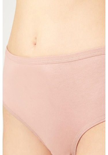 Basic Klasik Pamuklu Geniş Kenarlı Bato Külot 5'li Paket Çok Renkli 3 Çok Renkli