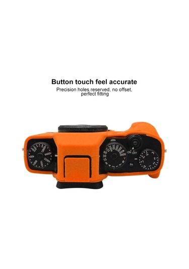 Fujıfılm Xt3 İçin Puluz Soft Silikon Koruyucu Kılıf Turuncu Diğer