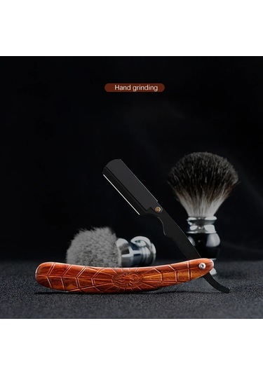 1 Adet Manuel Sekoya Kolu Tıraş Erkek Jilet Yüksek Kalite Profesyonel Kuaför Decorative Pattern