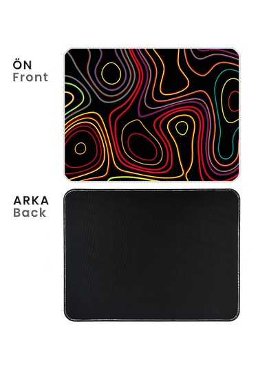 İlyuka Mousepad 40x30cm Gaming Oyuncu Mp374030 Colored Topography