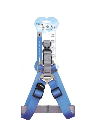 M-pets Gentle Triangle Köpek Göğüs Tasması Mavi S Mavi