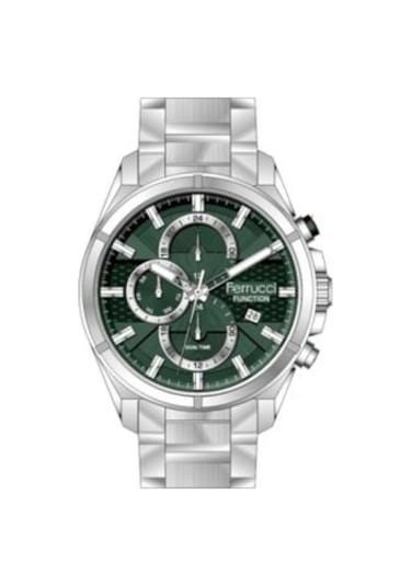 Ferrucci Çelik Kasa Erkek Kol Saati Fonksiyonlu 2167 Gümüş